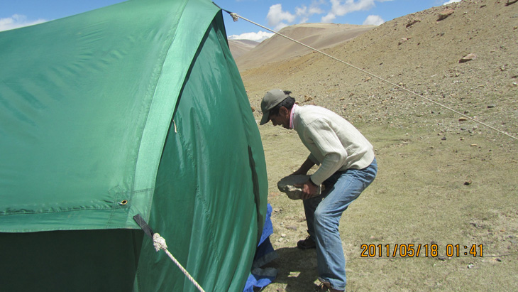 Old Tingri-Everest Trek, Camping, TCT group-Tibet Trekking 2011